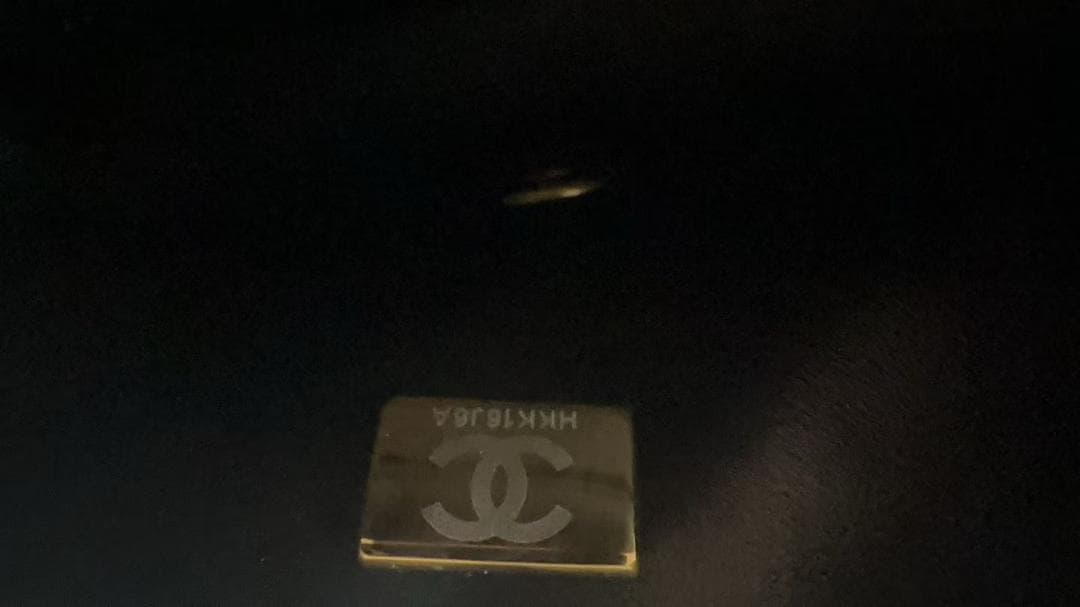 ブラック キルティング ショルダーバッグ