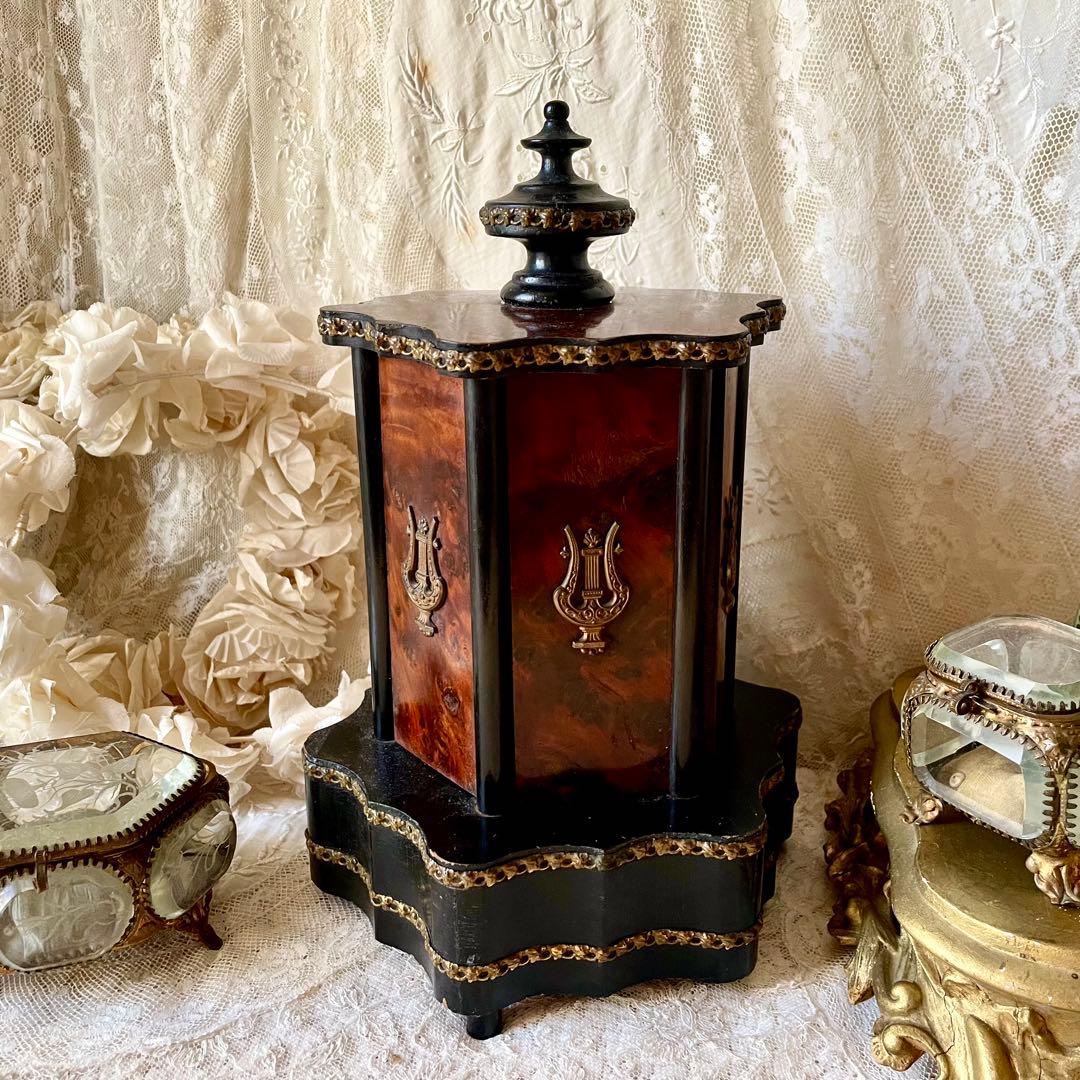 【レア】シガーセラー　葉巻ケース19世紀末フランスアンティーク　ナポレオン三世