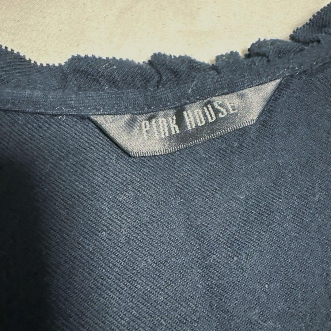 ピンクハウス 黒 フランネルジャンパースカート