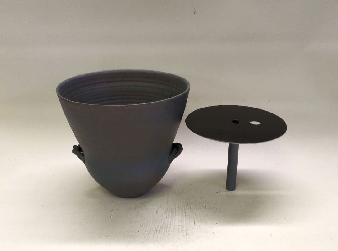 清水焼　延美作　池坊好み　池坊花器