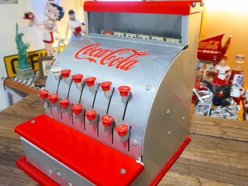コカコーラ 本物 50s ビンテージ トイレジスター アンティーク
