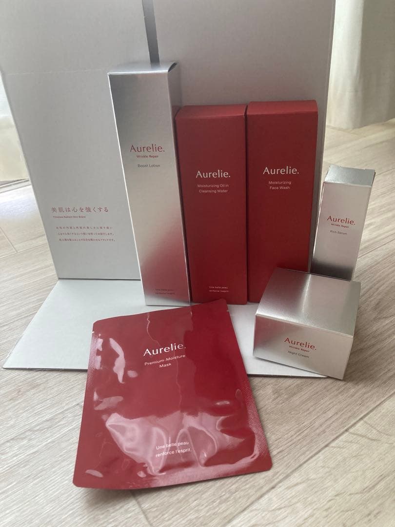 新品未使用 Aurelie オレリープレミアムエイジングケア5点セット
