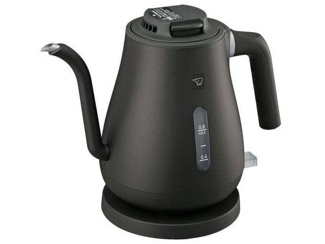 象印電気ケトル 細口タイプ 0.8L セピアブラック