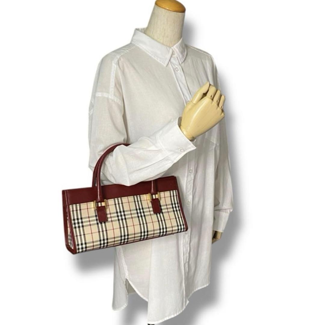 美品 BURBERRY バーバリー ノバチェック バッグ Vintage 希少