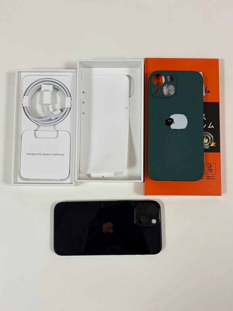 iPhone13mini 128GBミッドナイトブラック 本体 ケース付き