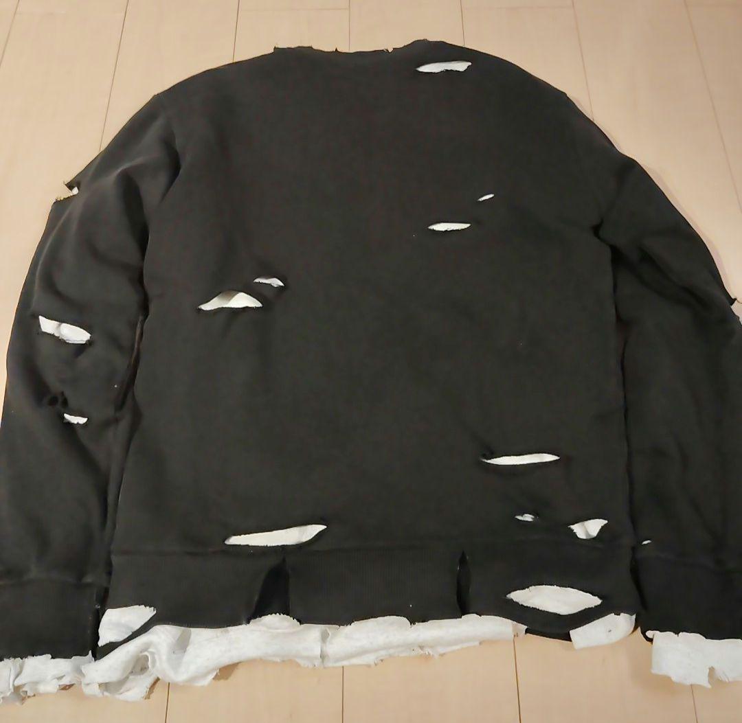 Reebok ダメージスウェット L ブラック 松村北斗 常田大希