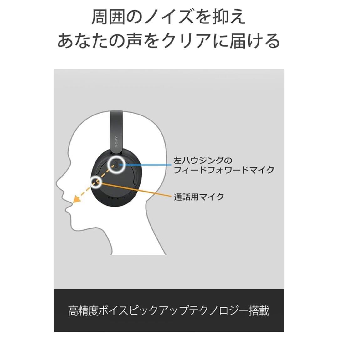 【美品】ソニー ワイヤレスノイズキャンセリングヘッドホン WH-CH720N