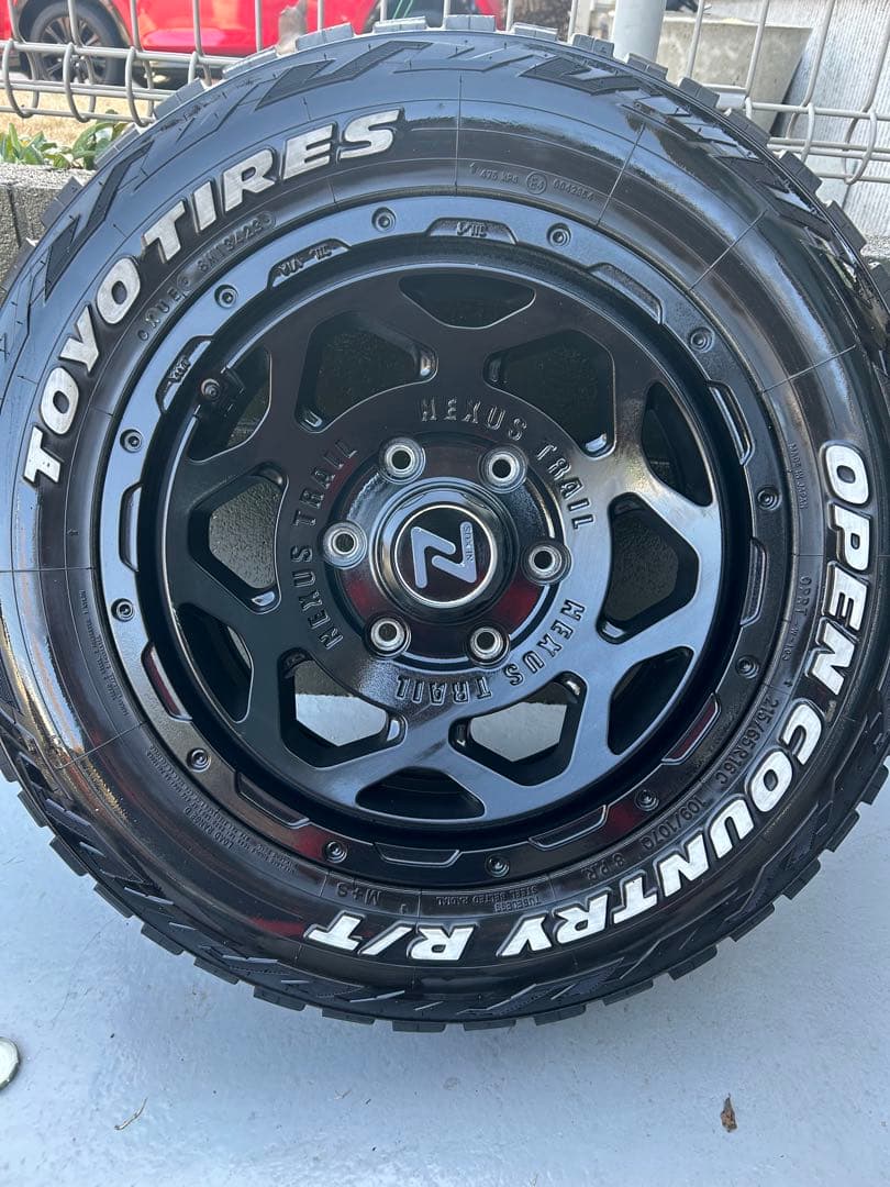 オープンカントリーRT 16 インチ　アルミホイールセット②ハイエース　熊本市