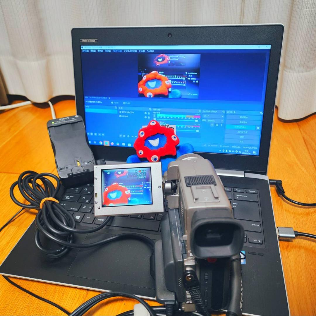 【動作確認済】高画質 SONY MiniDV ビデオカメラ DCR-PC7