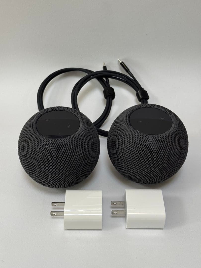 Apple  pod mini ブラック 2個 純正アダプタ付