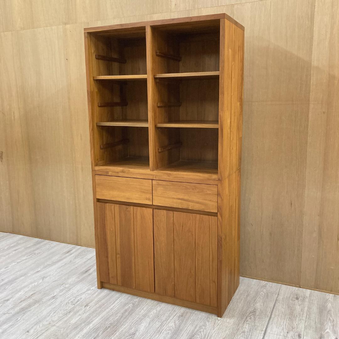 unico ウニコ ブレス　書棚　 カップボード 　食器棚　チーク無垢材