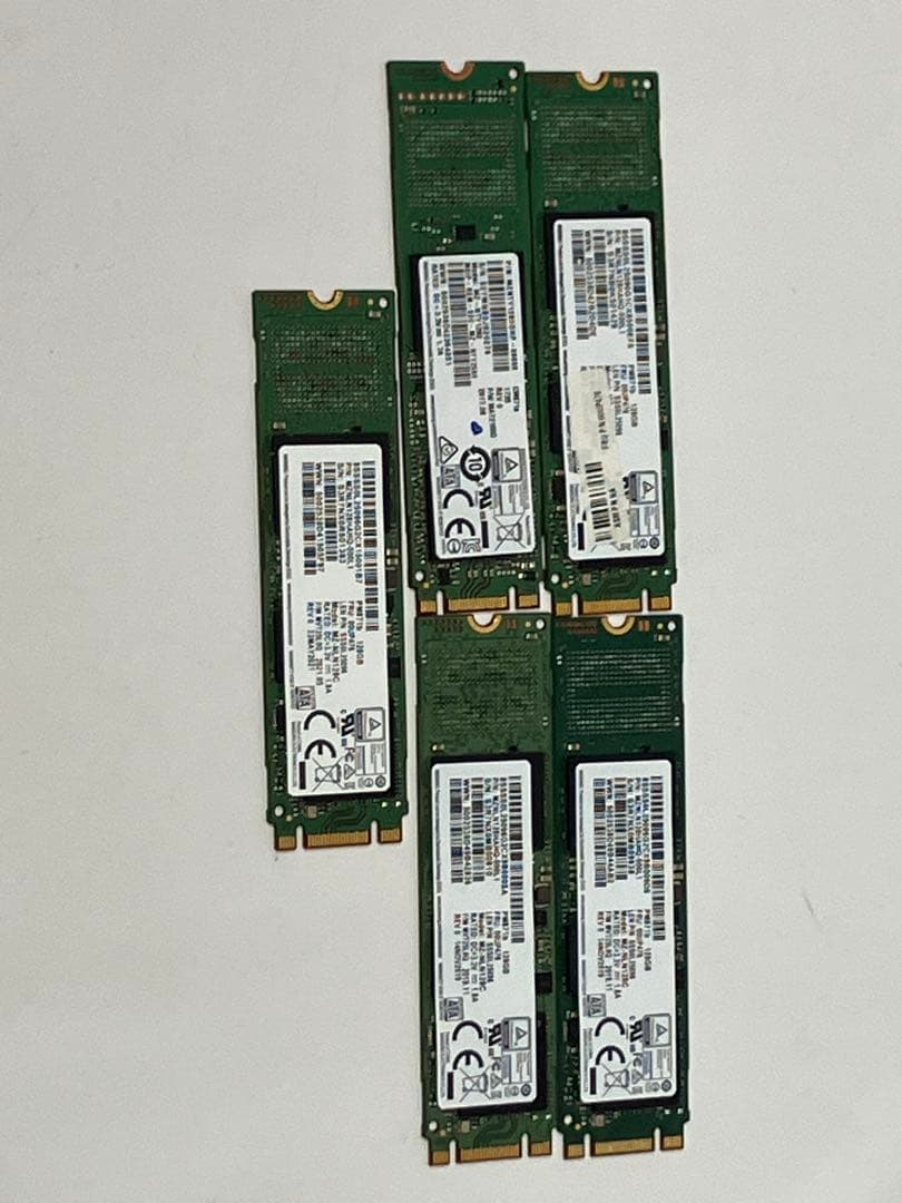 送料込 M.2 SATA 128GB 5枚セットSAMSUNG MZNLN D2