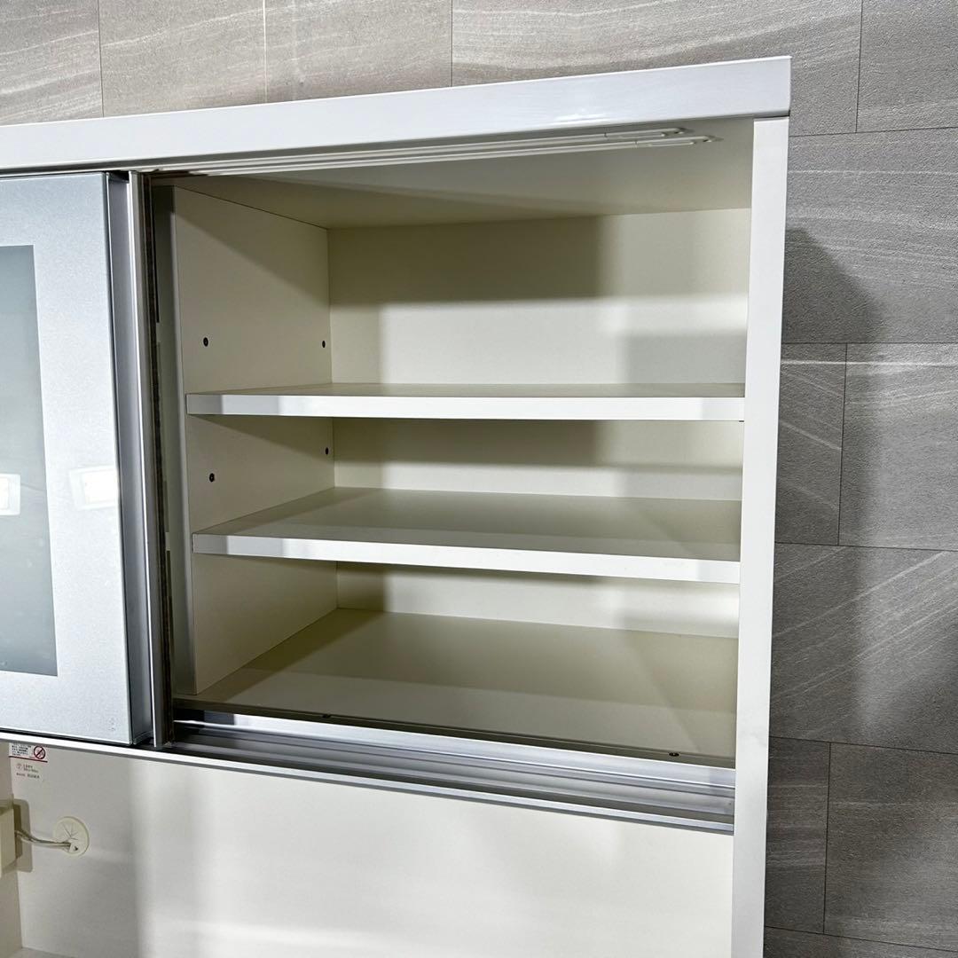 引取限定価格 松田家具 食器棚 メッカ 幅100cm シンプルd4948