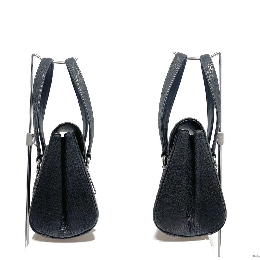 【美品】JRA認定品 日本製/印伝 漆 鹿革/シャークスキン 鮫革/ハンドバッグ