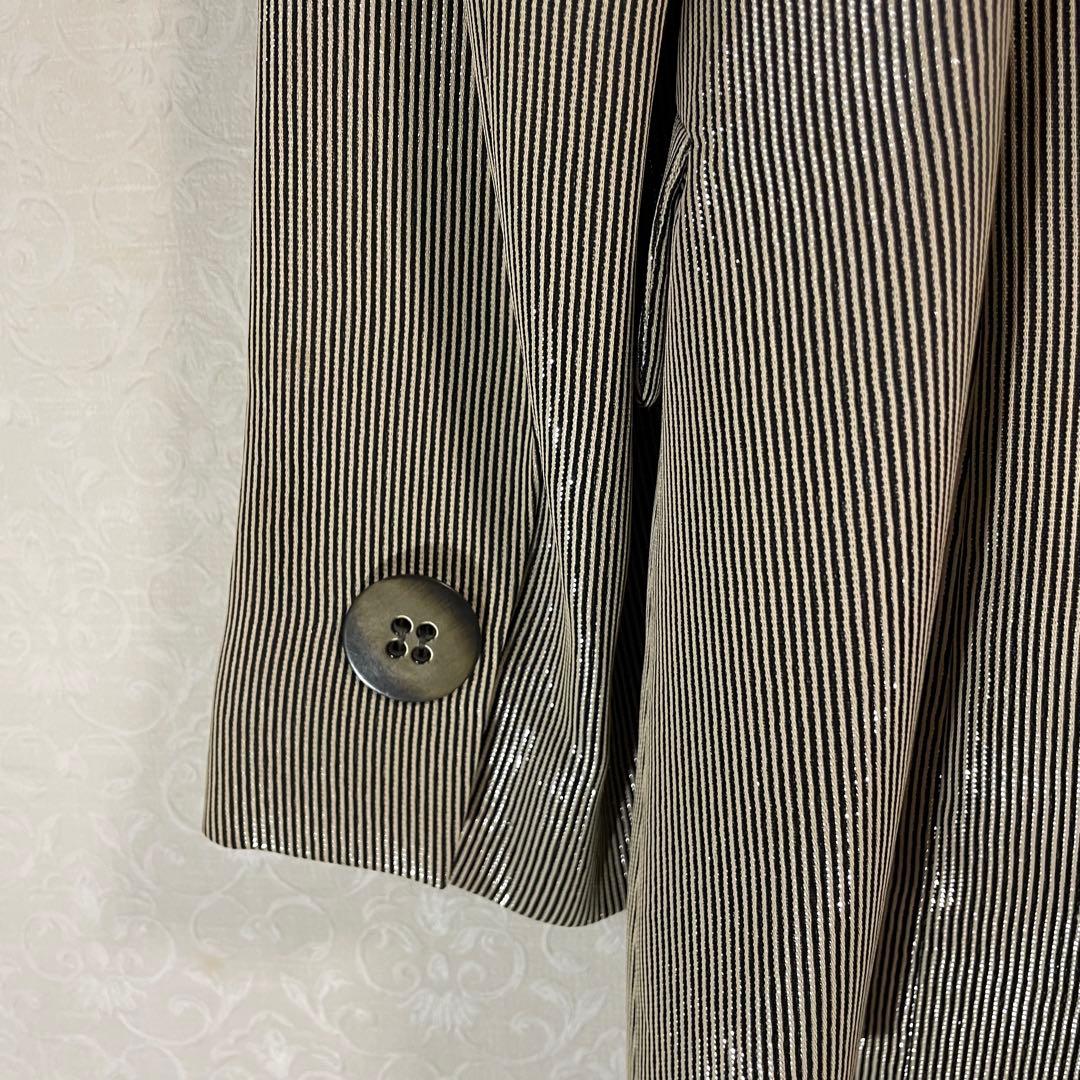 ジョルジオアルマーニ　ジャケット　光沢　ゴールドシルバー　イタリア製　38