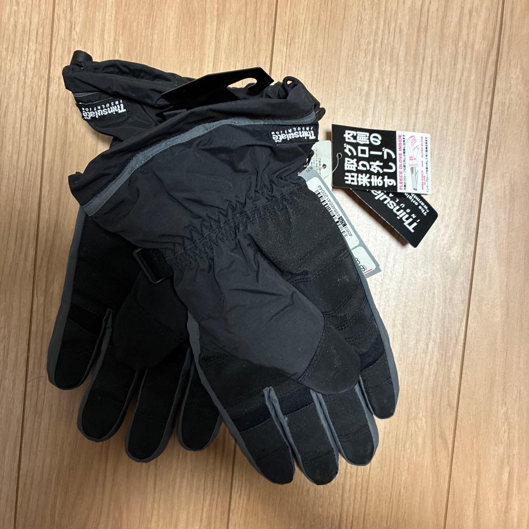 GOLDWIN スキーウェア上下セット　XL ライム×ブラック　手袋付き