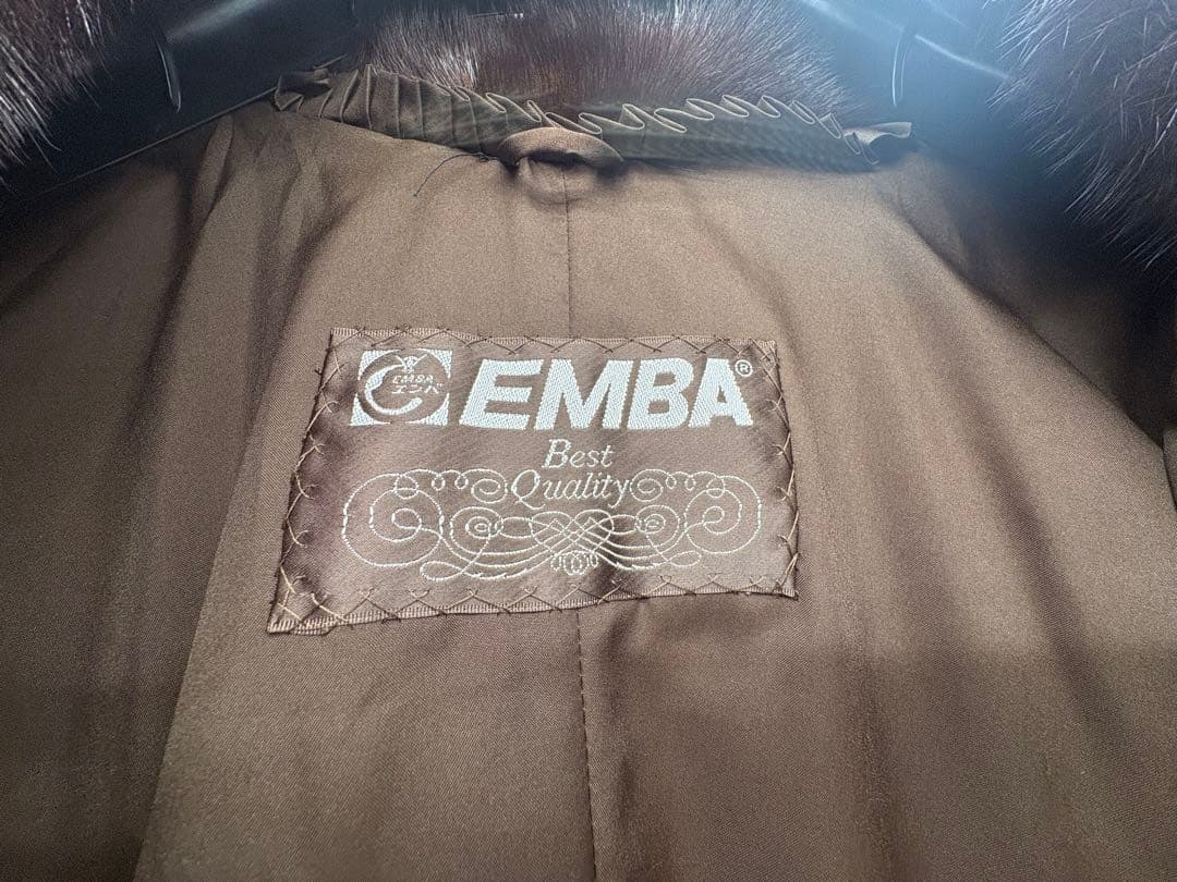 EMBA ミンク コート 毛皮 ブラウン 高級毛皮
