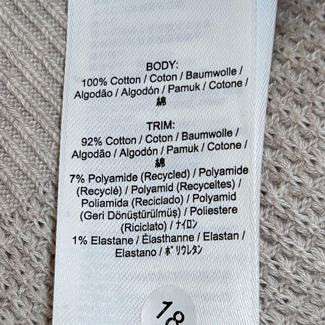 美品✨FRED PERRY ワッフルクルーネックニット ロゴ刺繍 ユニセックス