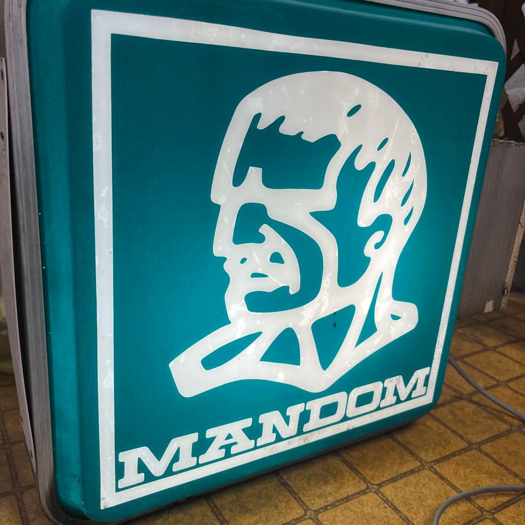 希少 当時物 MANDOM プラ看板