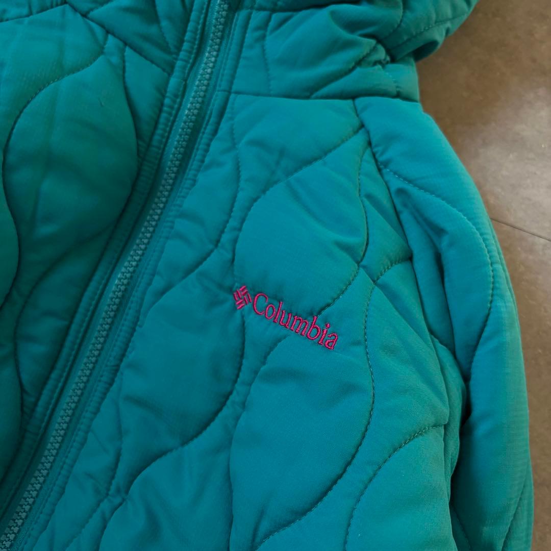 【超希少カラー⭐️】極暖columbia キルティングダウン グリーン　S