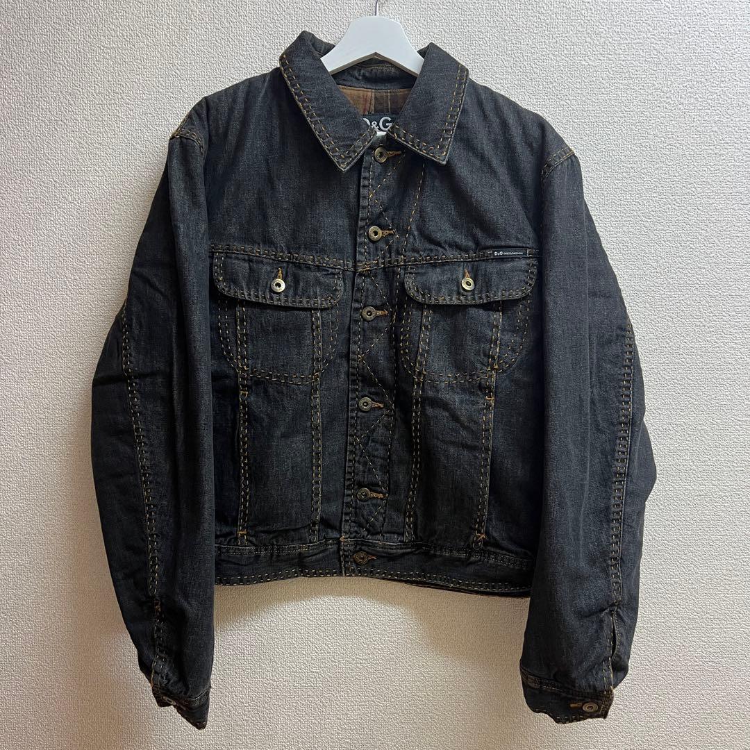 短丈肉厚 DOLCE&GABBANAドルチェアンドガッバーナ デニムジャケット