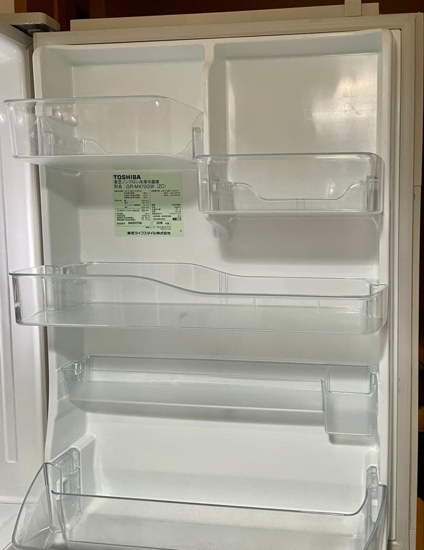 【値下げ】東芝 GR-M470GW (ZC) 冷蔵庫 家族用5ドア