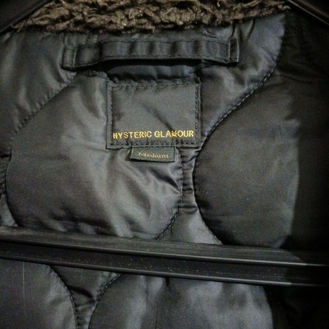 ヒステリックグラマー 【希少】 黒 フード付き モッズコート