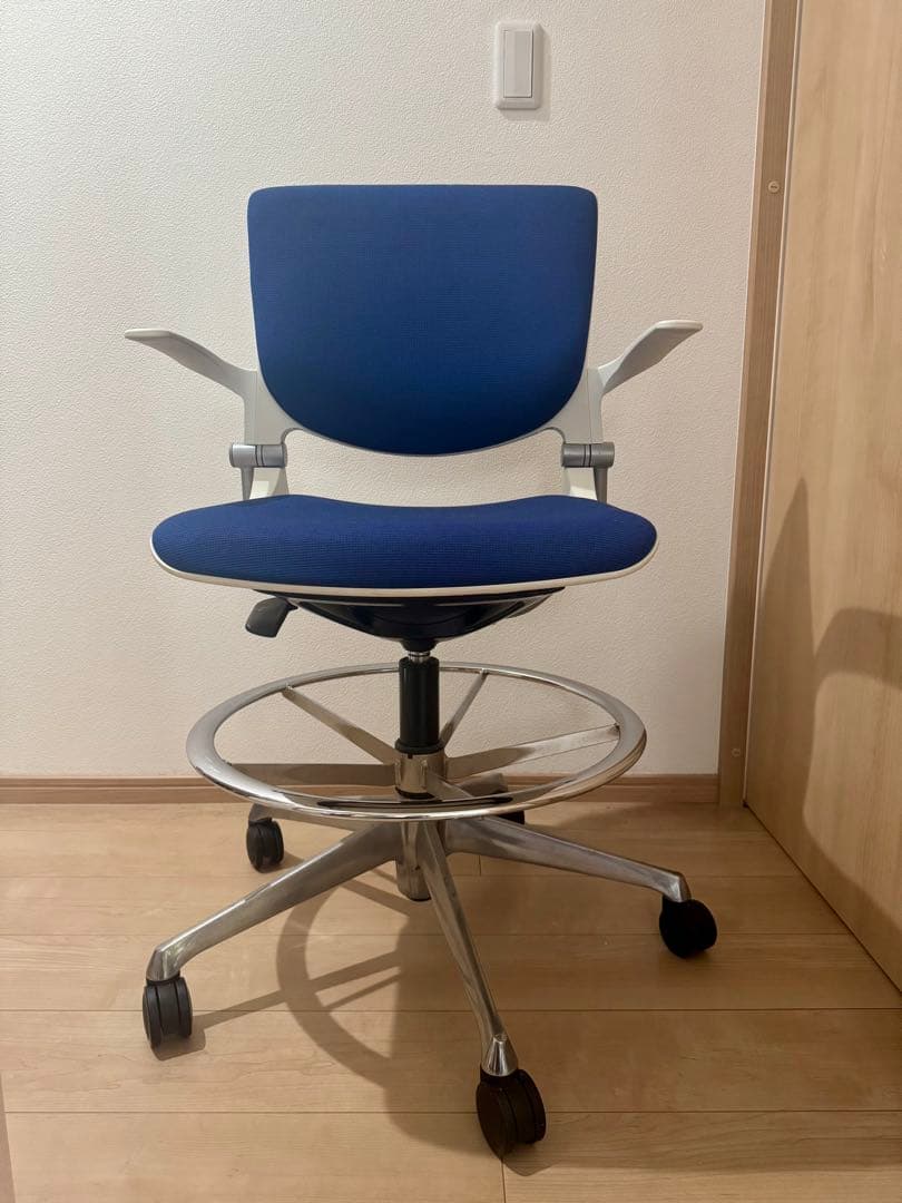 OKAMURA オカムラ デスクチェア オフィスチェア OAチェア 青 リモート