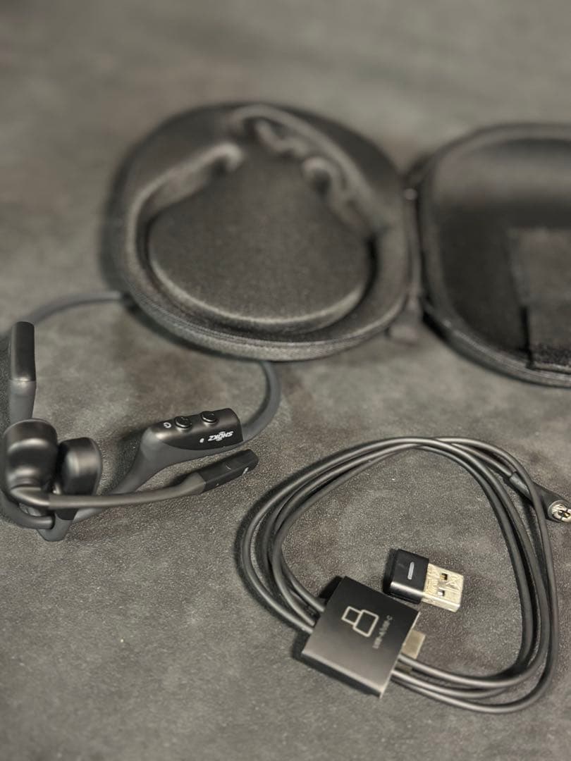 Shokz OpenComm2 骨伝導イヤホン 美品