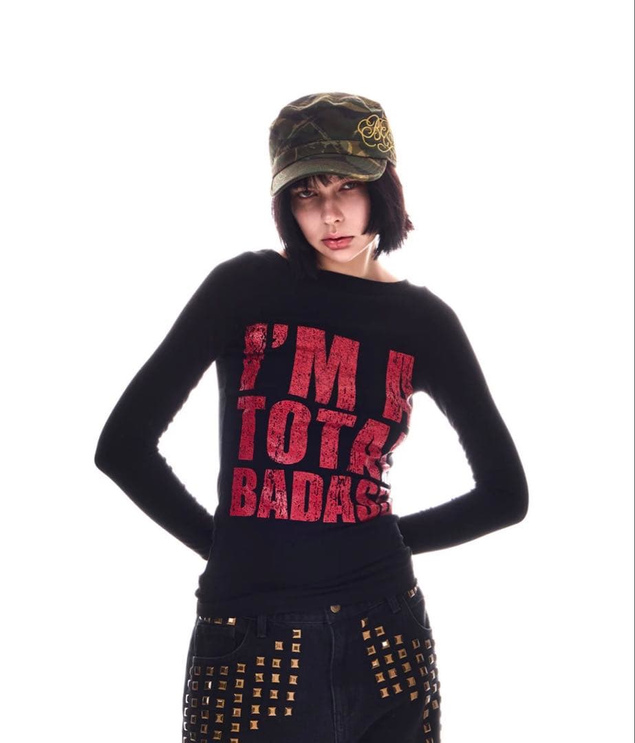 トップス BEEDEN USED LIKE LOGO FIT L/S TEE