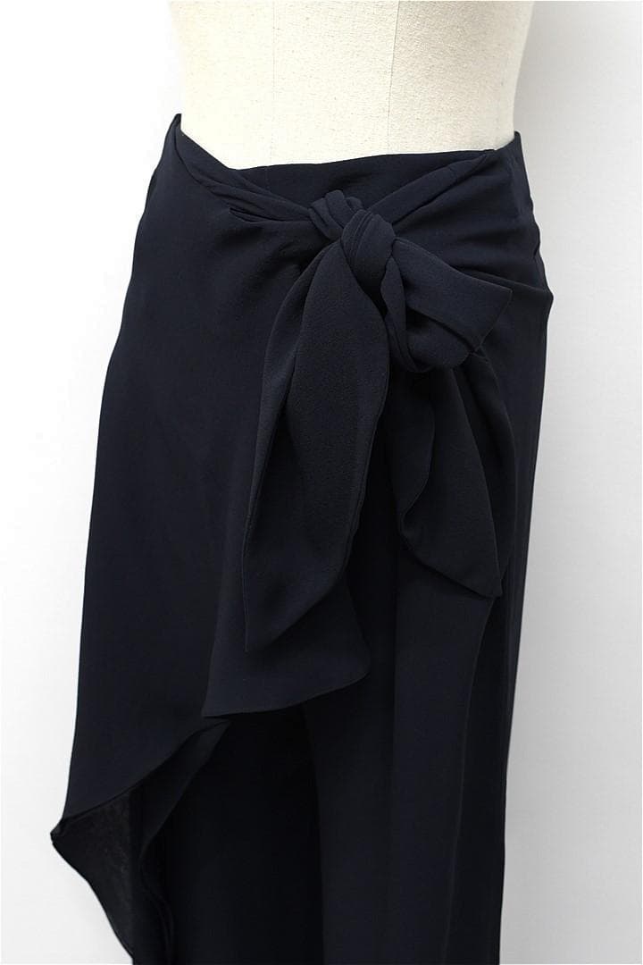 HGBT223/未使用 Chloe ストレートレッグパンツ ラッフル付き シルク