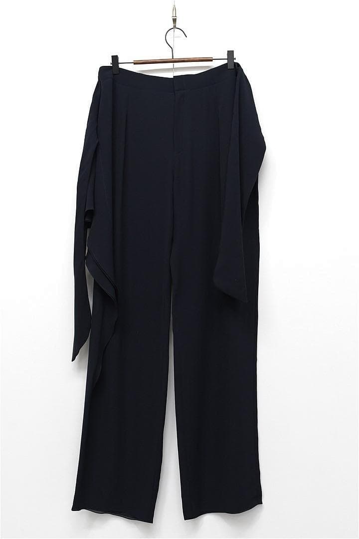 HGBT223/未使用 Chloe ストレートレッグパンツ ラッフル付き シルク