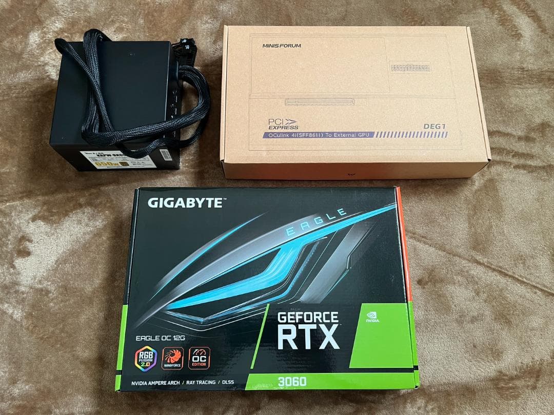 GEFORCE RTX3060 12GB+DEG1+650W電源 動作確認済