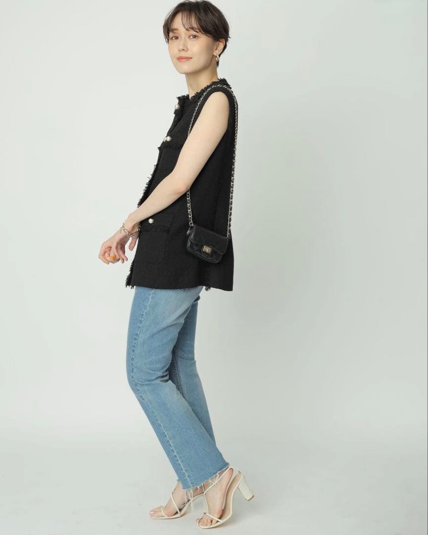 Arpege story アルページュストーリー パールツイード ジレ ベスト