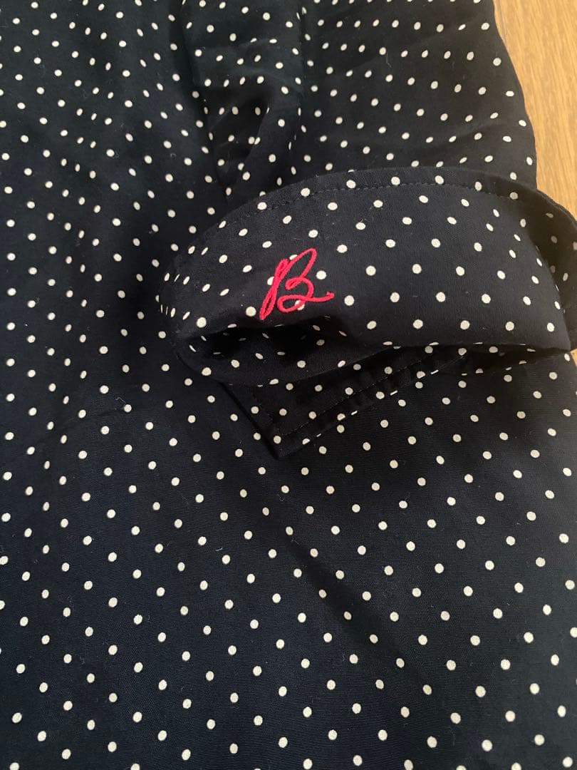 マルティニーク別注マディソンブルードットシャツワンピース