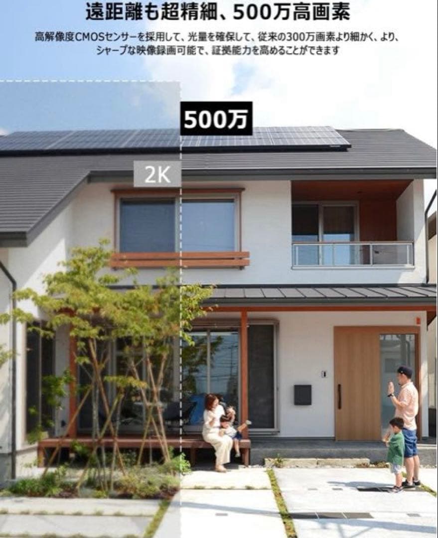 ANRAN 防犯カメラ 2台セット ホワイト