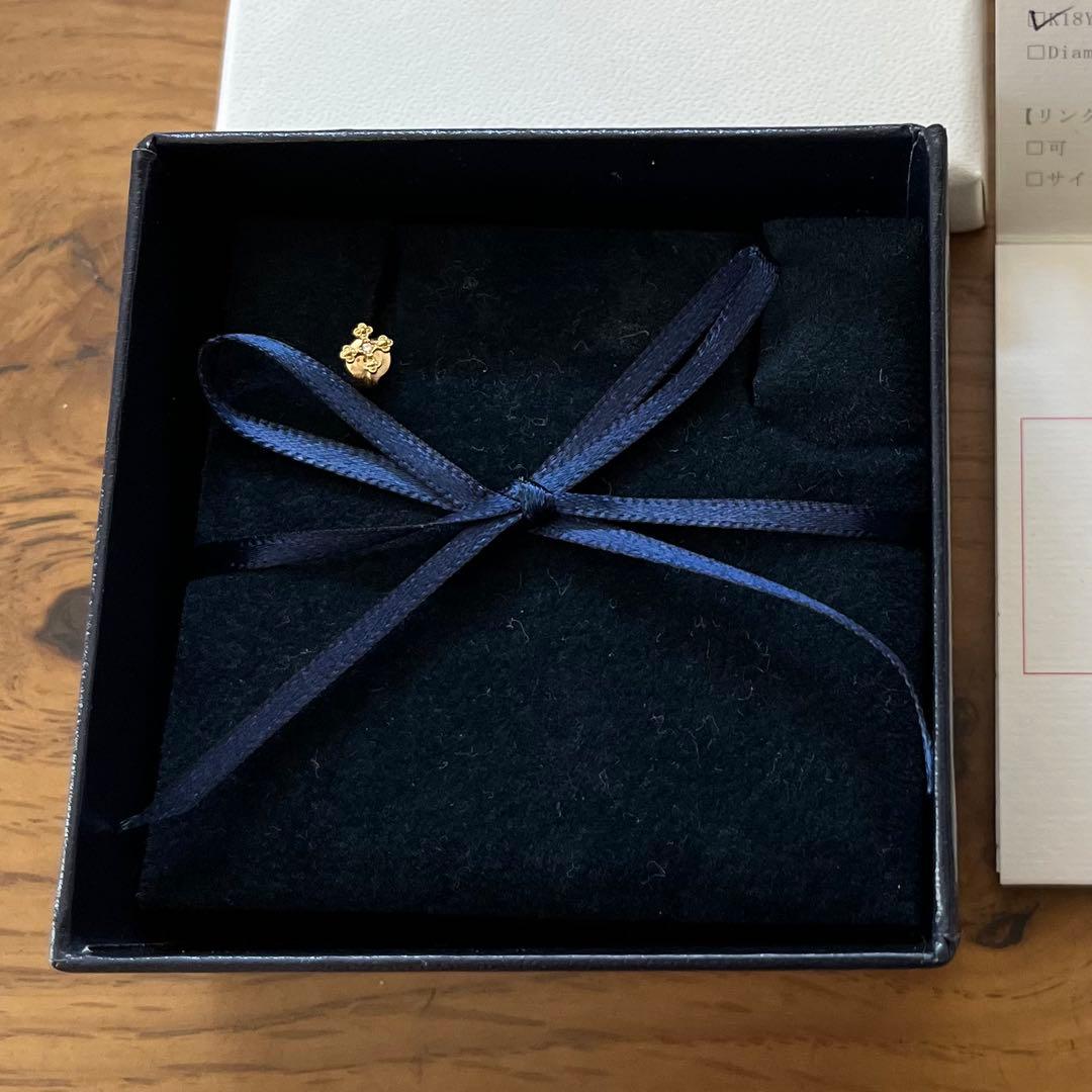 AHKAH K18 プチブルーム ピアス 片耳用 AK1133 ゴールド