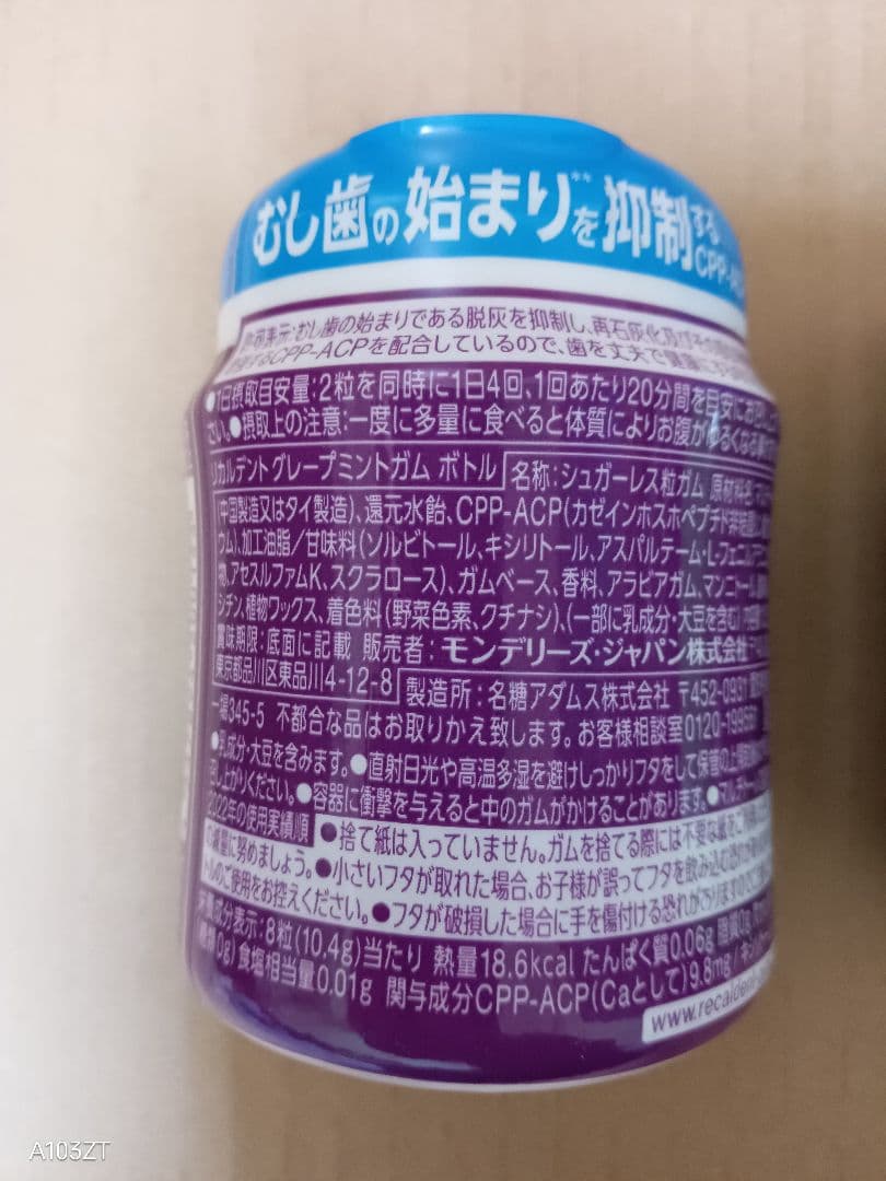 リカルデントボトルガム140g✕30個 　グレープミント