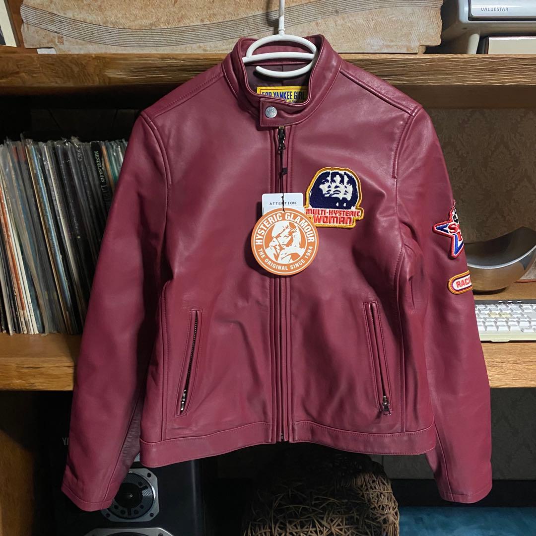 ヒステリックグラマー　ワッペンラムレザージャケット
