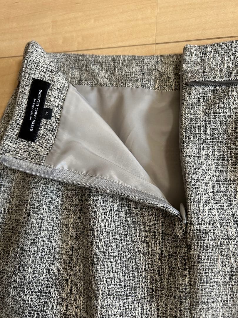 新品未使用【UNITED ARROWS】ツイード ノーカラー スーツ 入学式