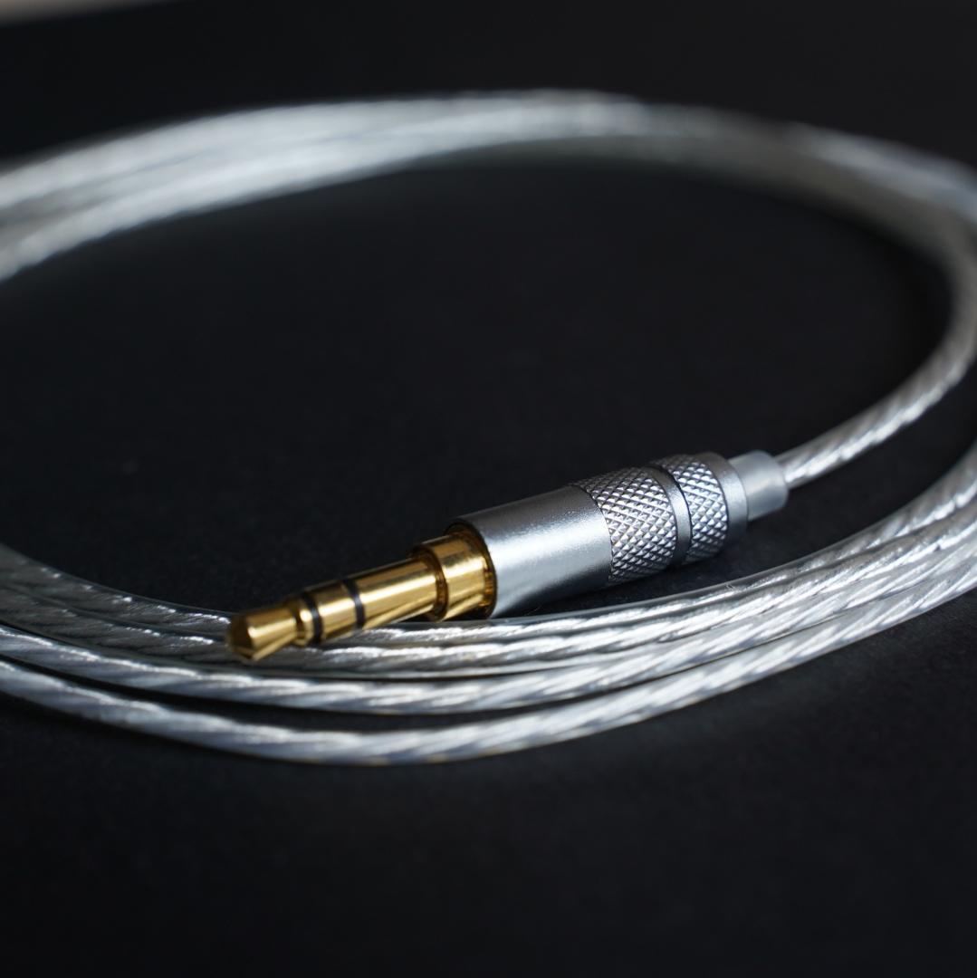 ついに7N 超冷凍製単結晶銅銀メッキ最高スペックリケーブルIE900/3.5mm