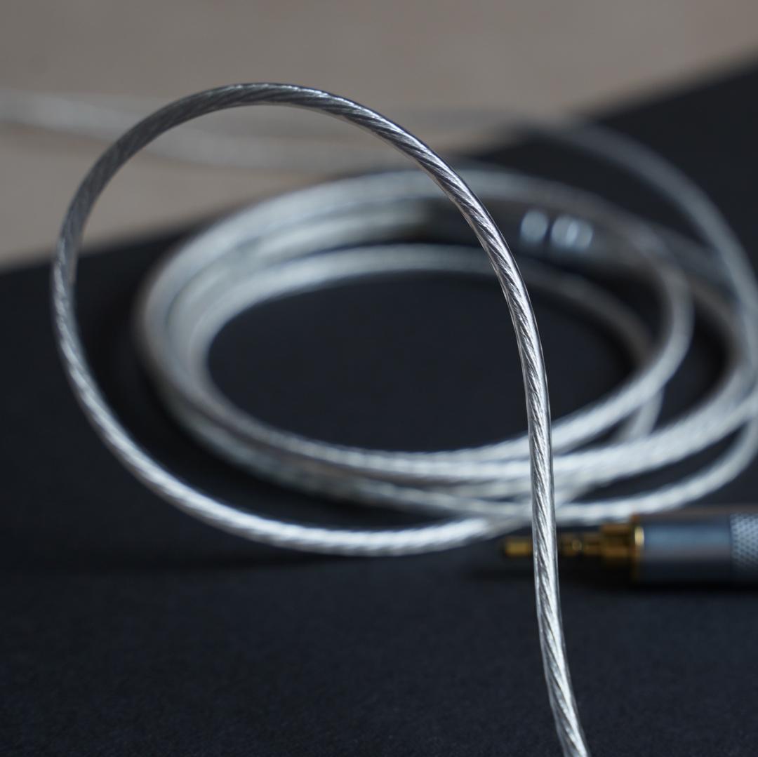 ついに7N 超冷凍製単結晶銅銀メッキ最高スペックリケーブルIE900/3.5mm