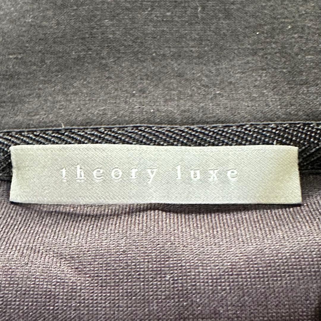 【美品】セオリーリュクス 24AW ジップアップブルゾン ブラック サイズ38