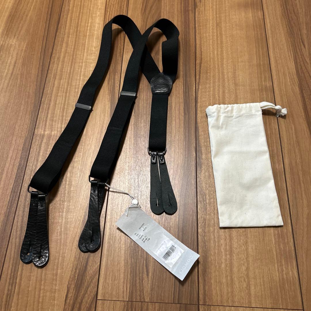 COMOLI コモリブラック サスペンダー