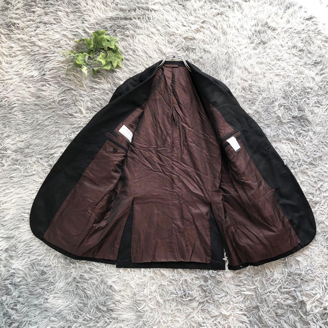De Petrillo【M】タグ付き 金ボタン テーラードジャケット 黒 伊製