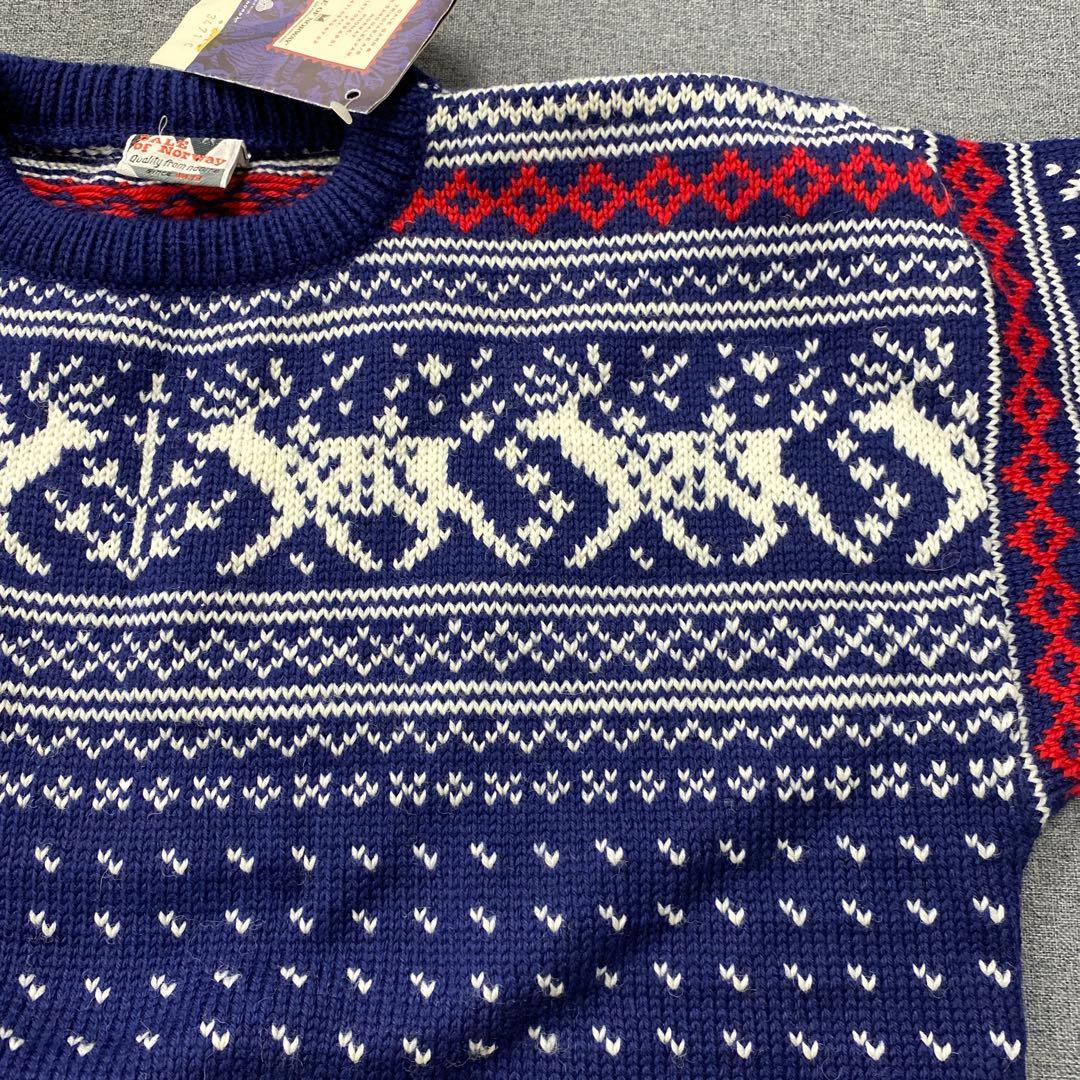 N434◯ 新品 DALEOFNORWAY ノルディック柄 ニット L