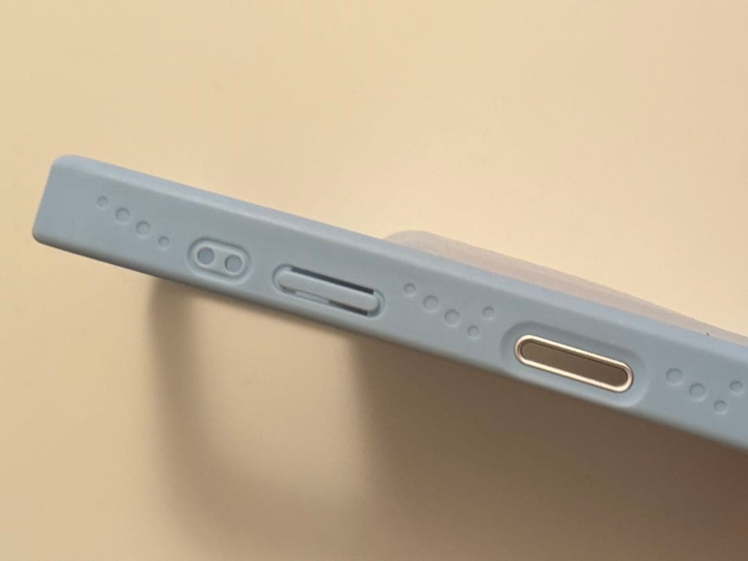 NINJA ライトブルー iPhoneケース カード収納