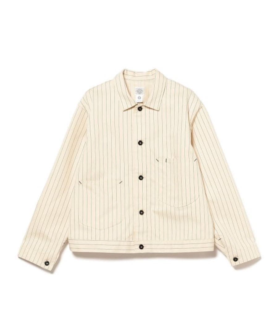 ジャケット・アウター POST OVERALLS MechanicBlouse2 HBTstripe