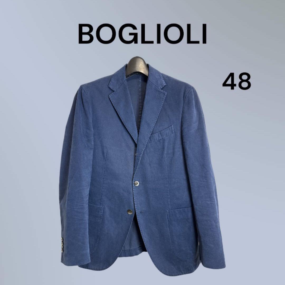 BOGLIOLI ボリオリ コットン テーラードジャケット ネイビー 48 伊製