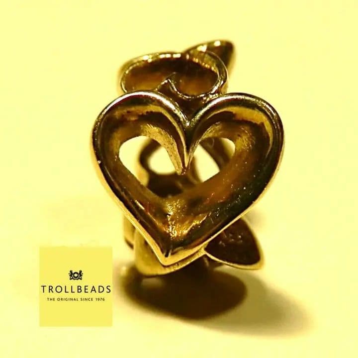 れ*ん様 トロールビーズ　TROLLBEADS 18K　ハーツガロア・ゴールド